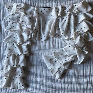 Ruffled Forever 21 Polka Crop Top